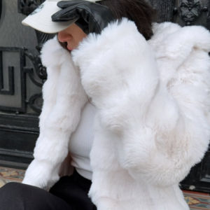 Veste courte fourrure