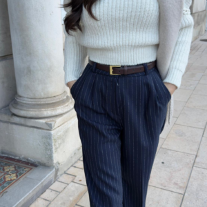 Pantalon bleu tailleur
