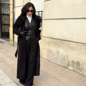 Manteau long noir