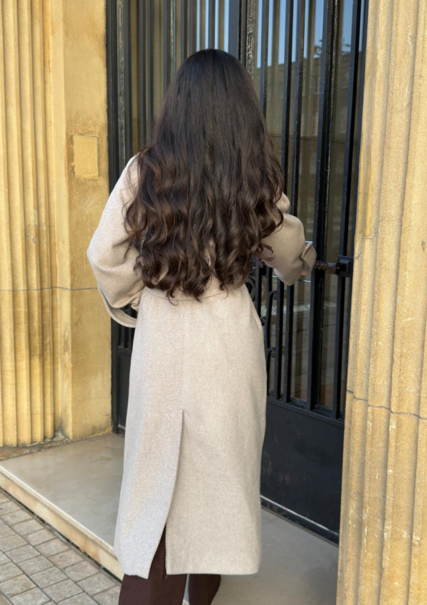 Manteau long à fine rayure – Image 4