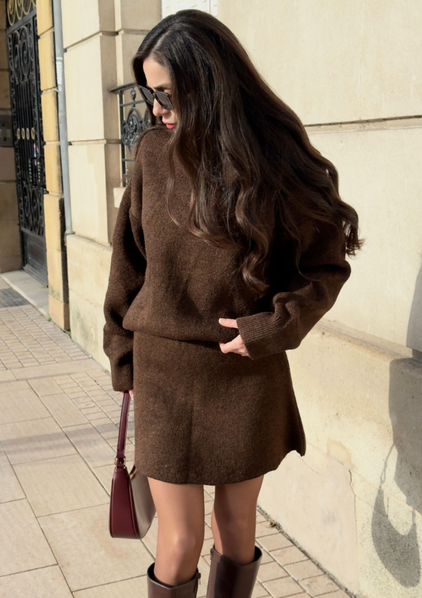 Ensemble mini-jupe et pull Over-size – Image 4