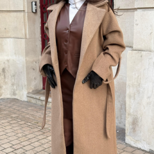 Manteau long Camel