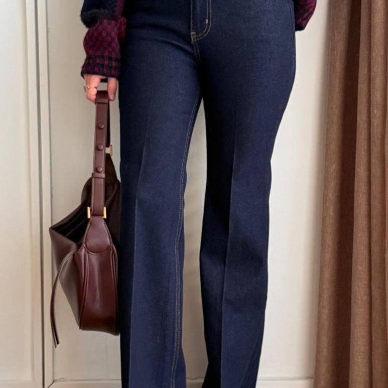 Jean pattes d’éléphant | Bleu (34-44)