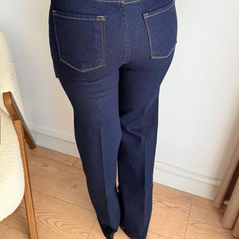 Jean pattes d’éléphant | Bleu (34-44) – Image 3