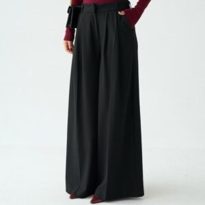 Pantalon à coupe large | Brun - Gris - Noir