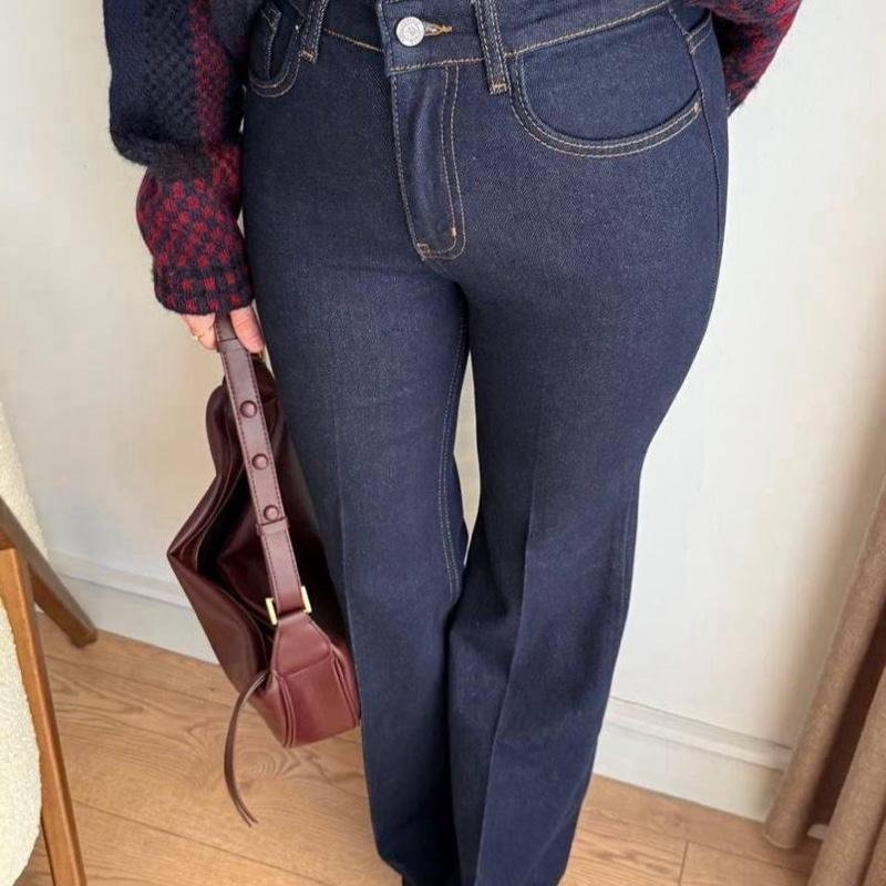 Jean pattes d’éléphant | Bleu (34-44) – Image 2