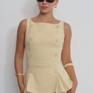 Top évasé - Jaune (T36-40)