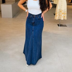 Jupe longue en jean (T34-42)