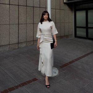 Robe avec manches 3/4 (T36-40)
