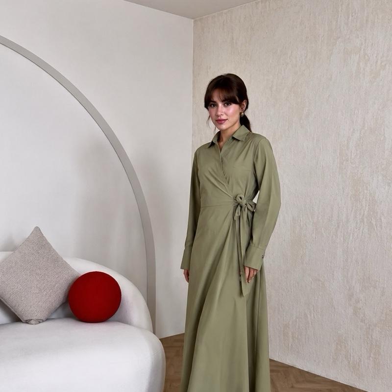 Robe longue avec manches – Image 3