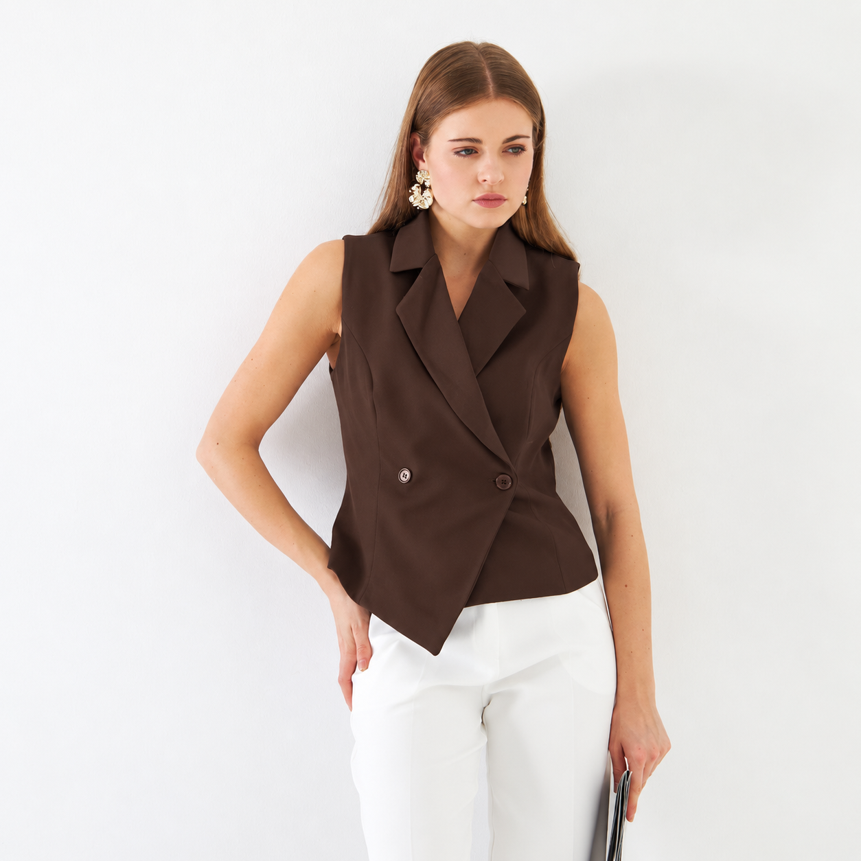 gilet sans manches cintré