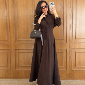 Robe longue cintrée | (T36-42)