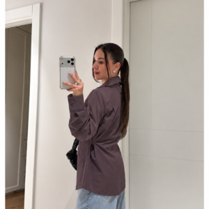 Chemise cintrée à nouer