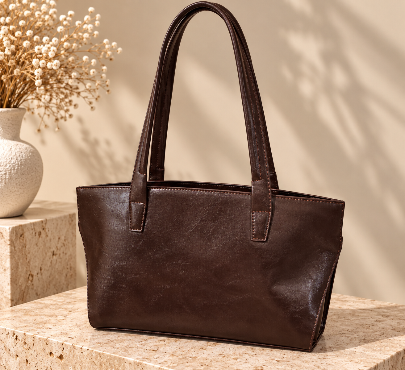 Sac à mains effet cuir