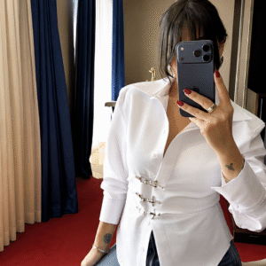 Chemise à fermoirs bijoux | (T36-40)