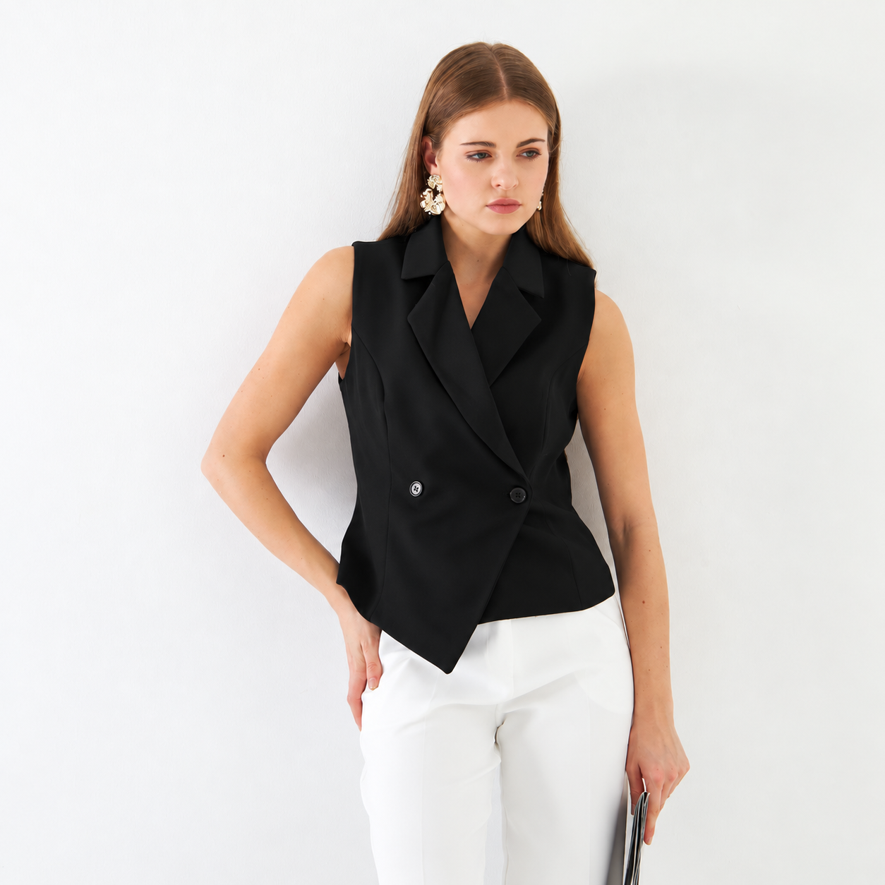 gilet sans manches cintré
