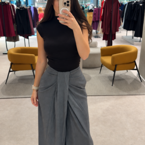 Pantalon large drapé