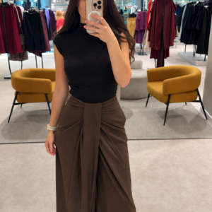 Pantalon large drapé